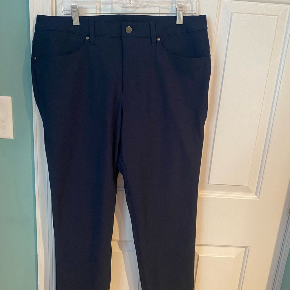 NWT Lululemon Navy Blue ABC Pants Slim 30”L